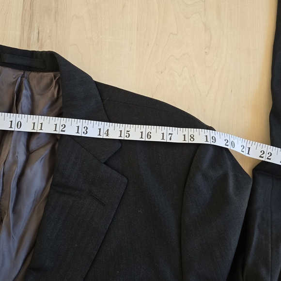 🇨🇦Samuelsohn/Harry Rosen Dark Grey Wool Blazer - Picture 10 of 12